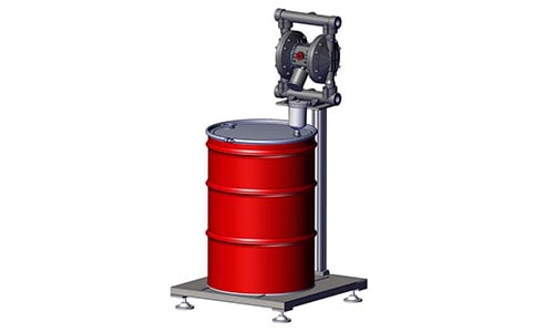 Sistema dispensador automático de cubeta de 5 galones o tambor de 55 galones (componente B)